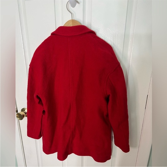 J Crew jacket coat boiled wool GORGEOUS $228 size XS xxs but runs huge worn 1 x - Picture 8 of 10